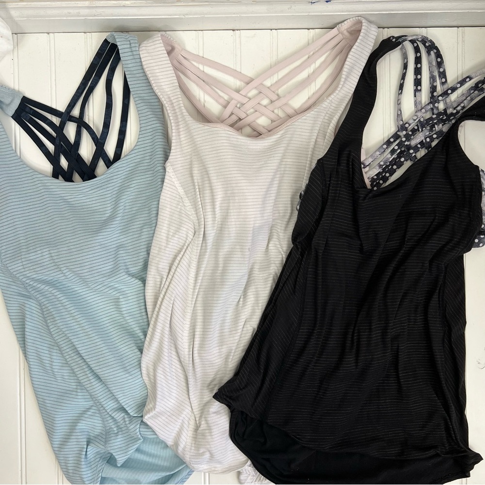Bundle of 3 Lululemon Wild Tank Size 4